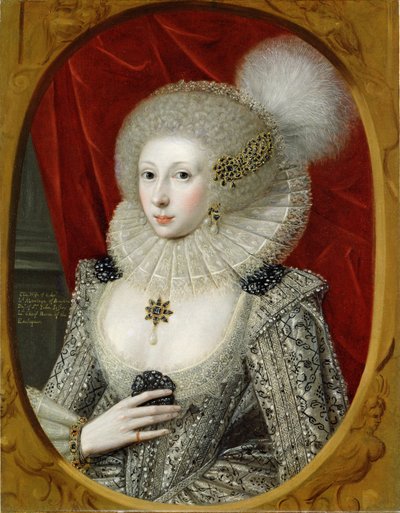 Portrait of a woman, possibly Frances Cotton, Lady Montagu, of Boughton Castle, Northamptonshire by Robert Peake